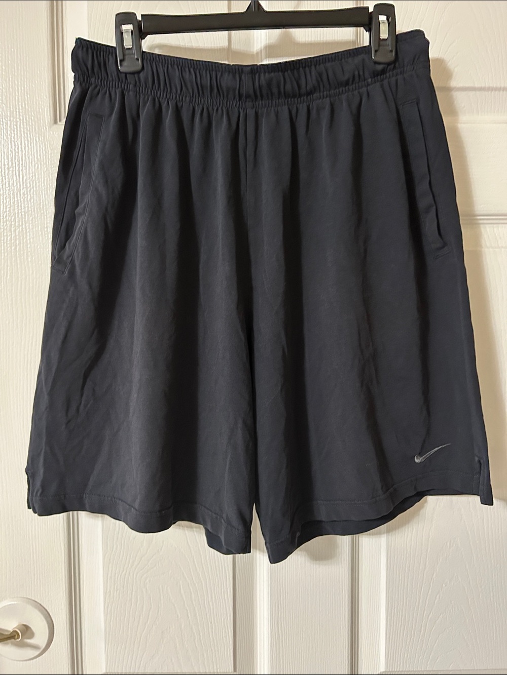 Nike Dark Gray/Black Athletic Shorts with Swoosh